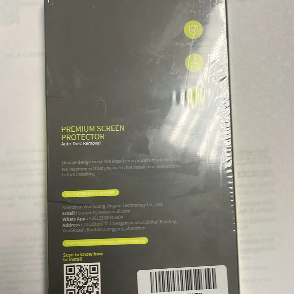 WSKEN for IPhone 14 Pro 6.1” Screen Protector with installing Clear2Pack